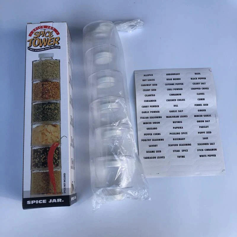 6 Pieces Spice Tower