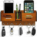 Beautiful Wooden Mobile And Key Holder 😍 Best Decoration And Mobile Safety Product
